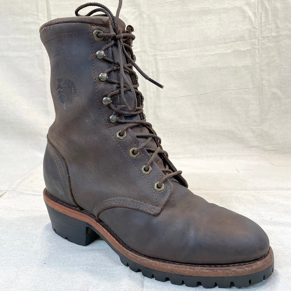 Mens Chippewa Soft Toe Logger made in USA size US 10.5